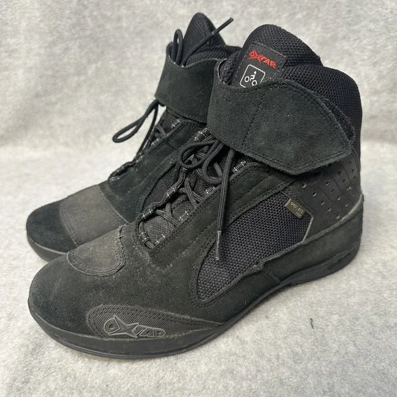 Oxtar Gore-Tex Motorcycle Shoes Mens Size 40 Black Waterproof Riding Boots‎